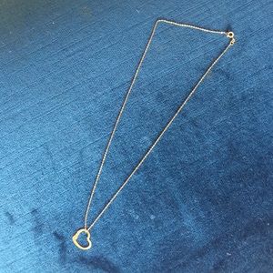 Lana style 14K yellow gold heart charm necklace