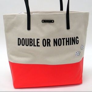 Kate Spade Bon Shopper Canvas Tote