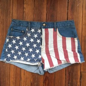 American flag jean shorts!