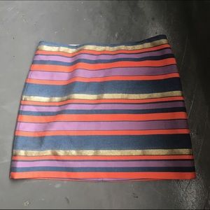 J Crew Rainbow Striped Skirt