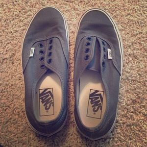 Vans low-rise gray sneakers