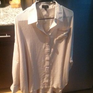 Button down shirt with side pockets never worn