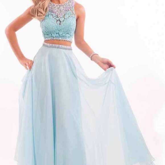 Rachel Allan prom 2-piece dress