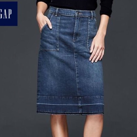 Gap 1969 denim pencil skirt
