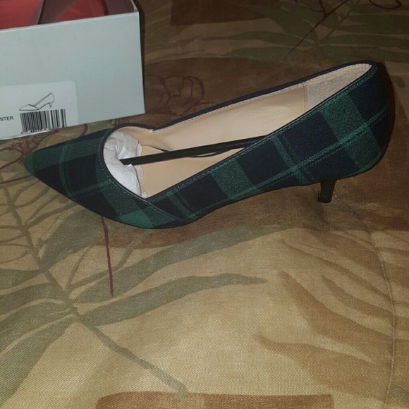 Plaid heels
