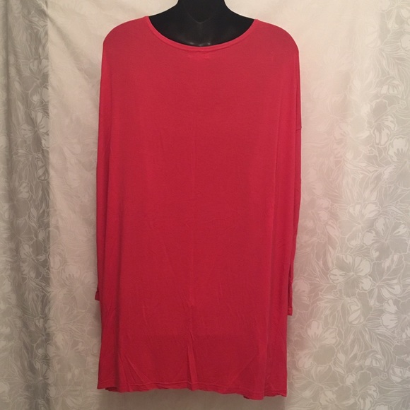 ❌SOLD❌ Piko Fuchsia Long Sleeve Dress - Picture 4 of 4