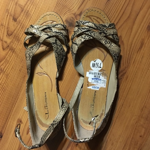 GUC CL by Laundry Ankle Strap Sandal, Size 7 1/2