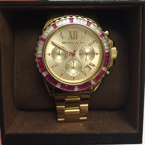 MIchael Kors Watch, Gold Everest Pink