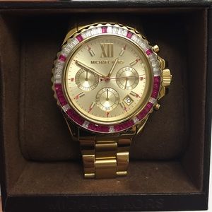 MIchael Kors Watch, Gold Everest Pink