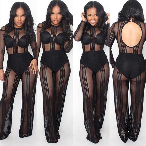 Mesh jumper high waist undies included!