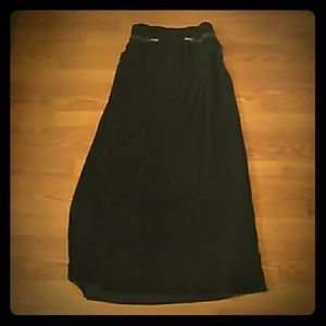 Long evening pleat skirt