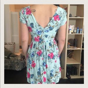 LF  fit & flare floral mini dress size S/M