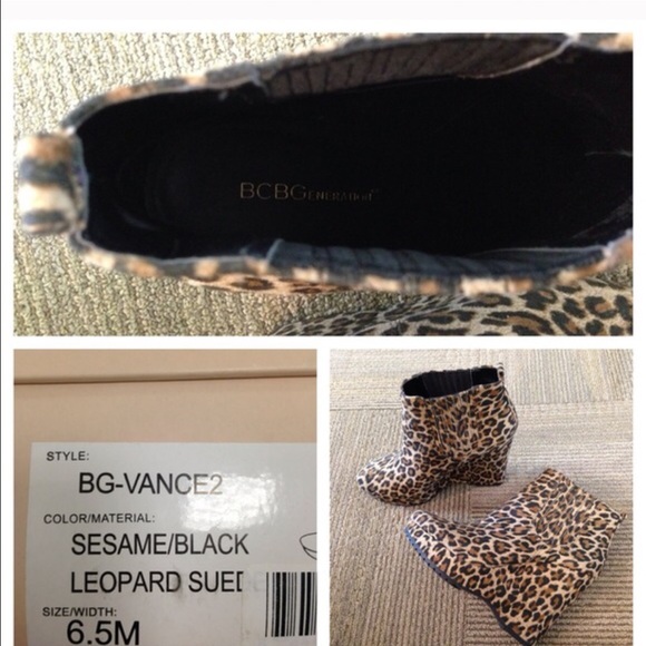 BCBGeneration leopard booties - Picture 2 of 4