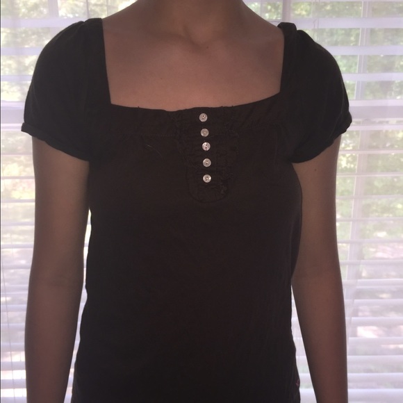 Brown American eagle short sleeve top