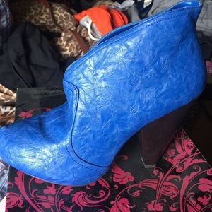 Blue boots