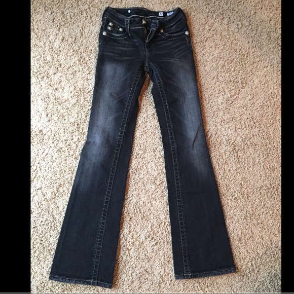 Black/grey miss me jeans