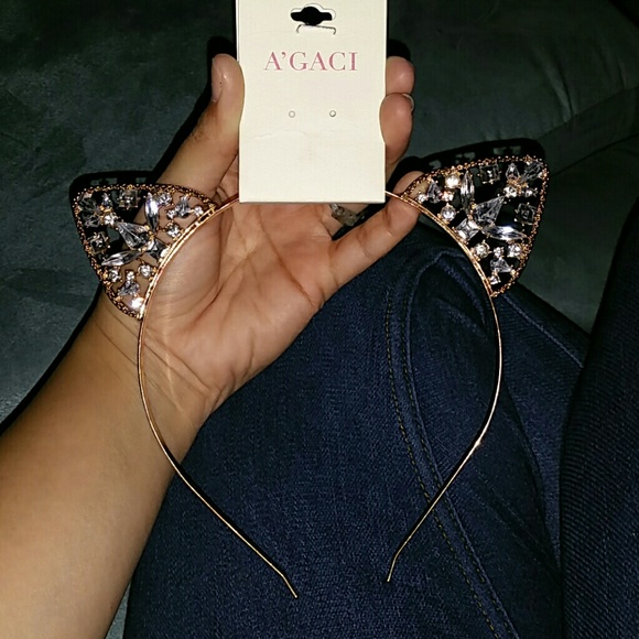 Bejeweled HEADBAND Cat Ears