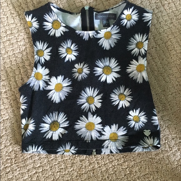 PacSun Kendall and Kylie sunflower crop top