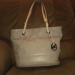 Michael Kors grey/beige tote