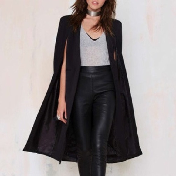 Black Cape Coat Never Worn