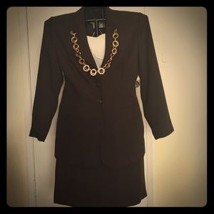 Kasper Brown skirt suit