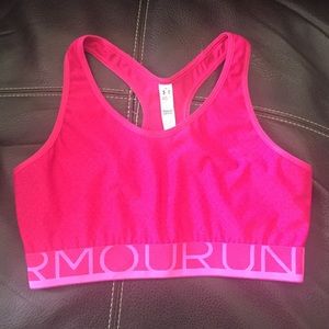 An Underarmour sports bra in size Medium