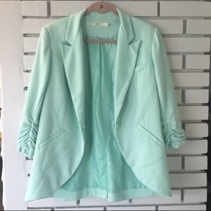 Womens Bright Blue Gibson Blazer Jacket Size Large
