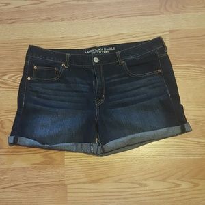 Mid rise American eagle jean shorts