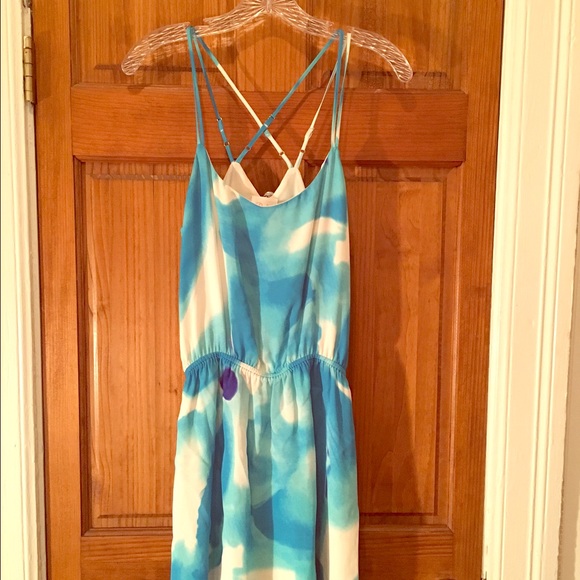 Parker floral strappy silk dress