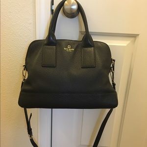 Kate Spade Jenny Satchel EUC black pebbled leather