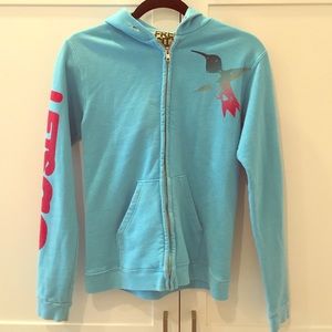 Free City used blue zip-up jacket size 1