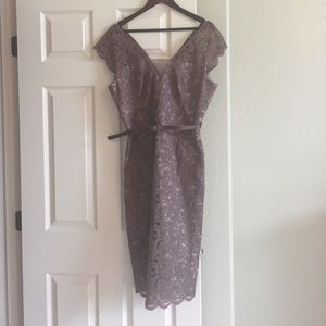 Maggy London lace overlay dress