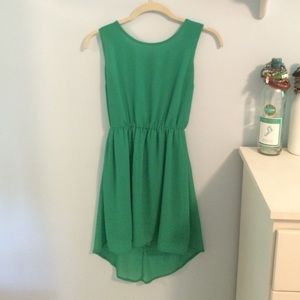 H&M Green chiffon dress
