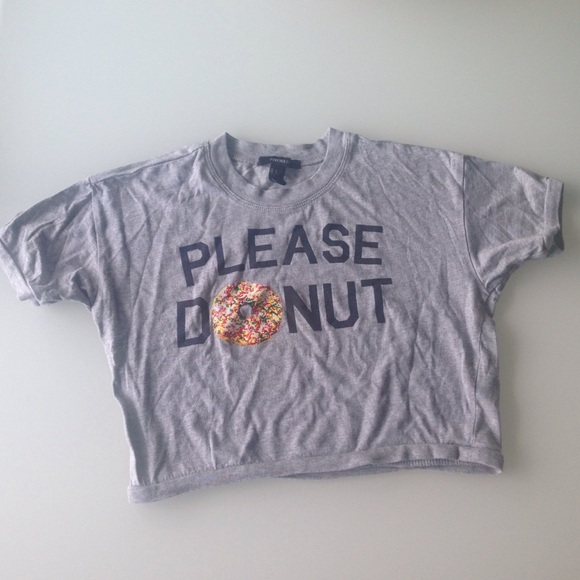 DONATING NEXT WEEK! Donut crop t-shirt