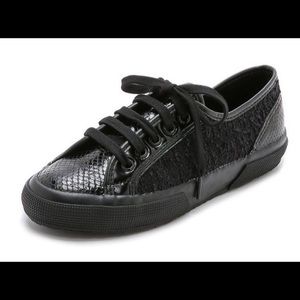 Rodarte for Superga black sneakers