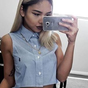 Polo crop top authentic