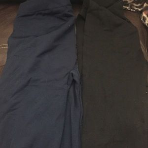 Navy and black leggings