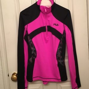 Zip up running shirt