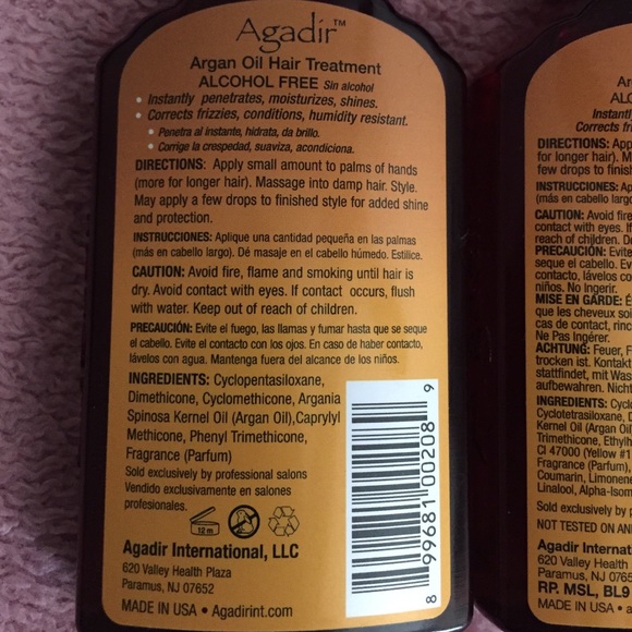 TWO 4oz Bottles Agadir Argan Oil Treatment - NEW! - Picture 4 of 4
