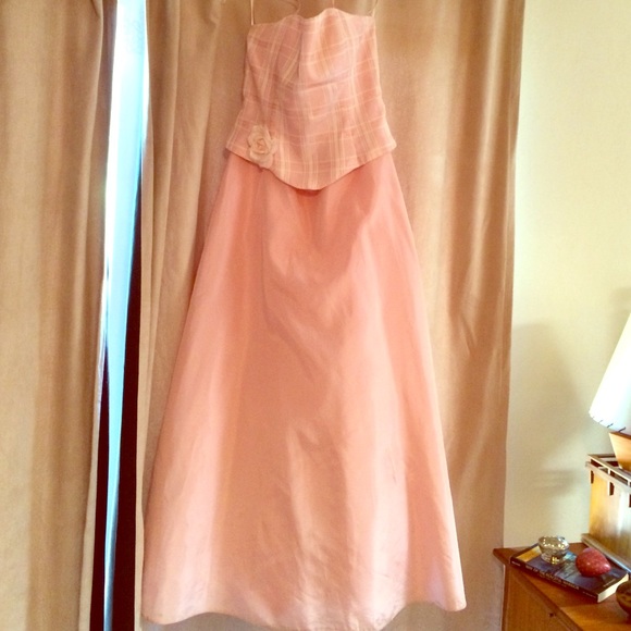 Light pink prom dress