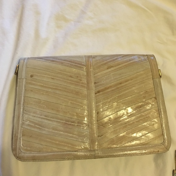 Vintage Genuine Eel Skin clutch purse