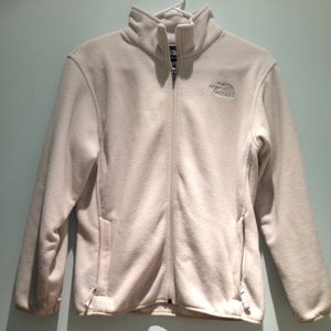 White North face fleece jacket