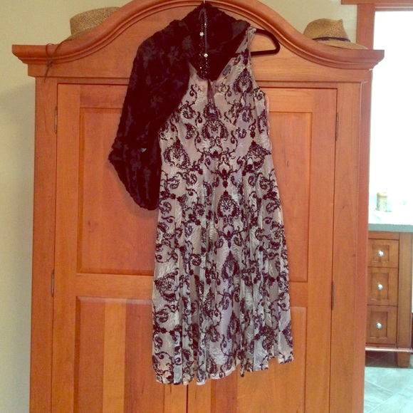 Lace frilly dance dress set