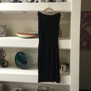 Diane Von Furstenberg black sheath dress.