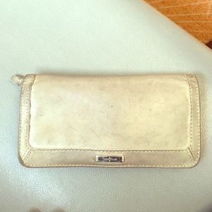 Cole Haan Gold leather wallet