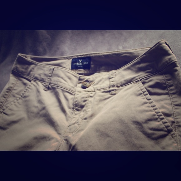 American Eagle Khaki "Kick Boot" Pants