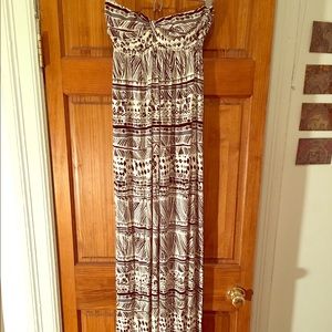 Rachel Pally geometric sweetheart maxi dress