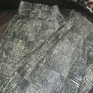 Black and white pants