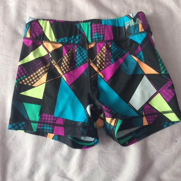 Abstract Running Compression Shorts