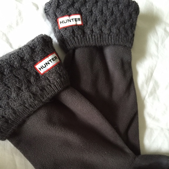 Hunter Cable Knit Welly Socks